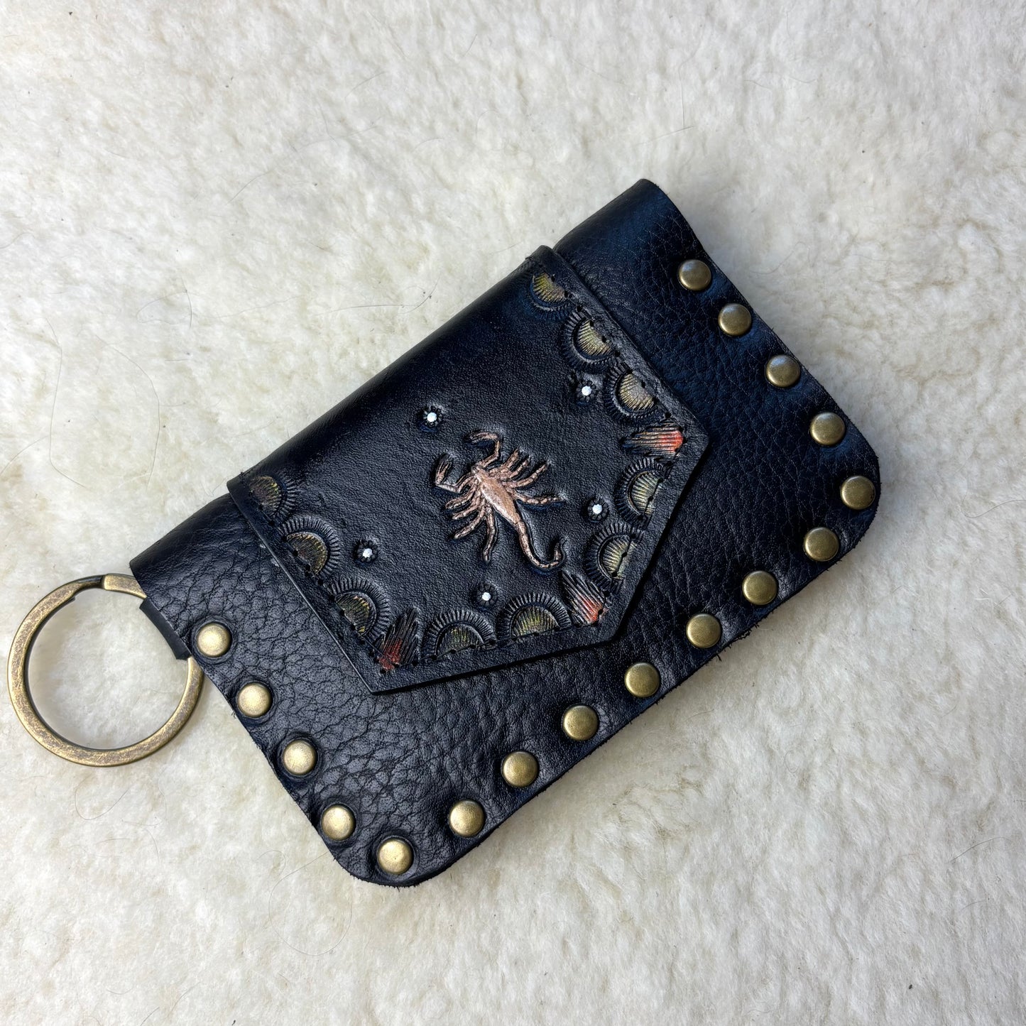 Double Scorpion Black Wallet