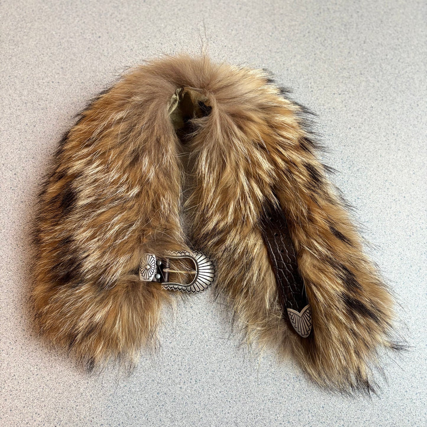 Reclaimed Fox Fur Buckle Collar