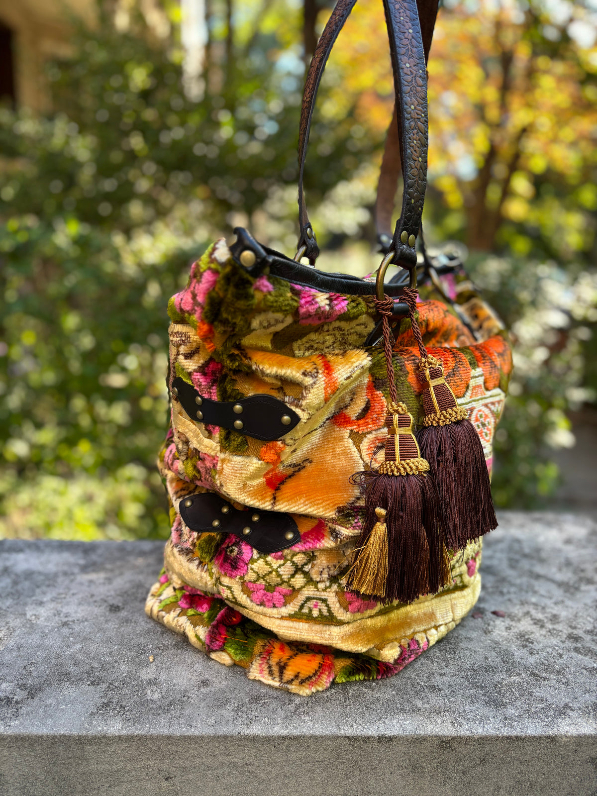 Italian Wedding Blanket Weekender Tote