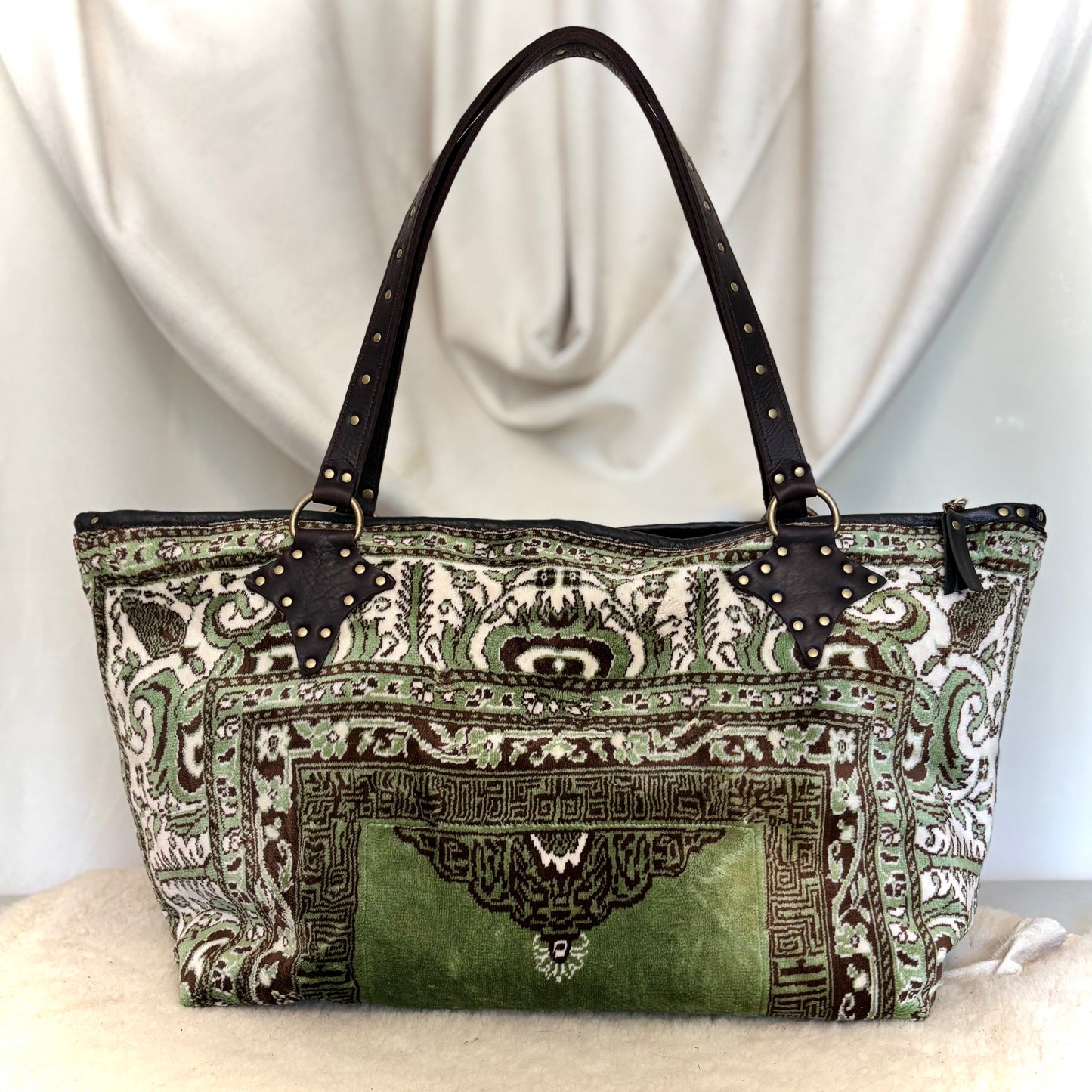 Velvet Prayer Mat Zip Top Tote