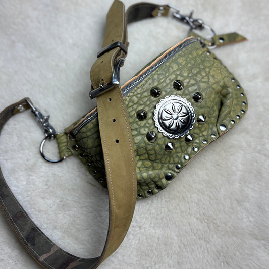 Green Bubbly Lamb Fanny Pack