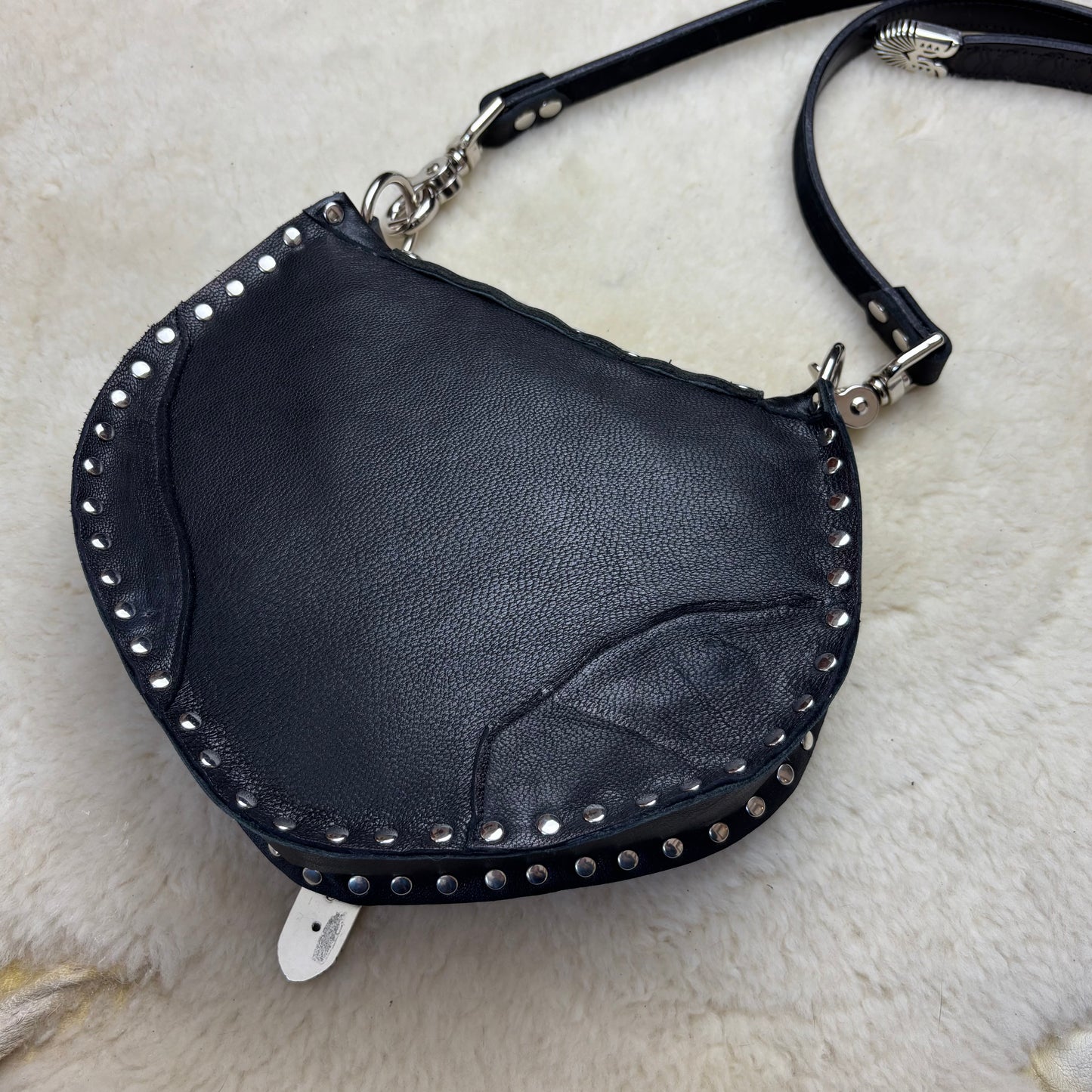 Leopard Print Hide with Silver Buckles