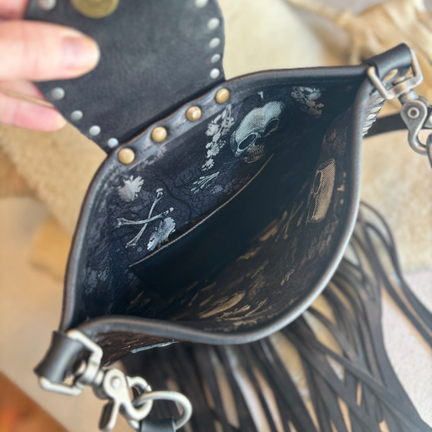 Hair On Hide Thunderbird Bag