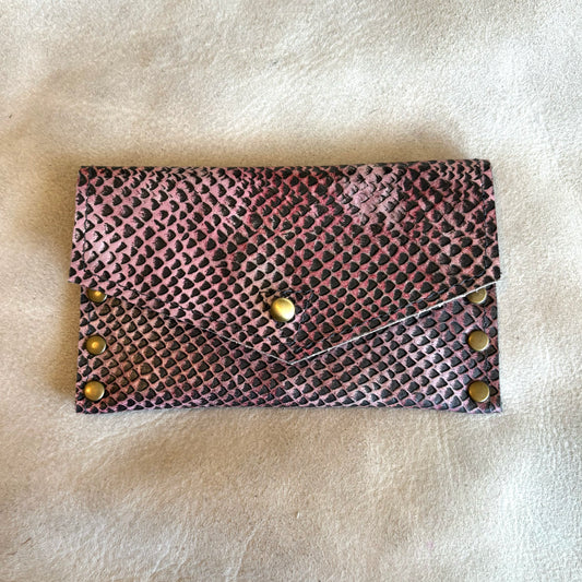 Pink Python Cardholder