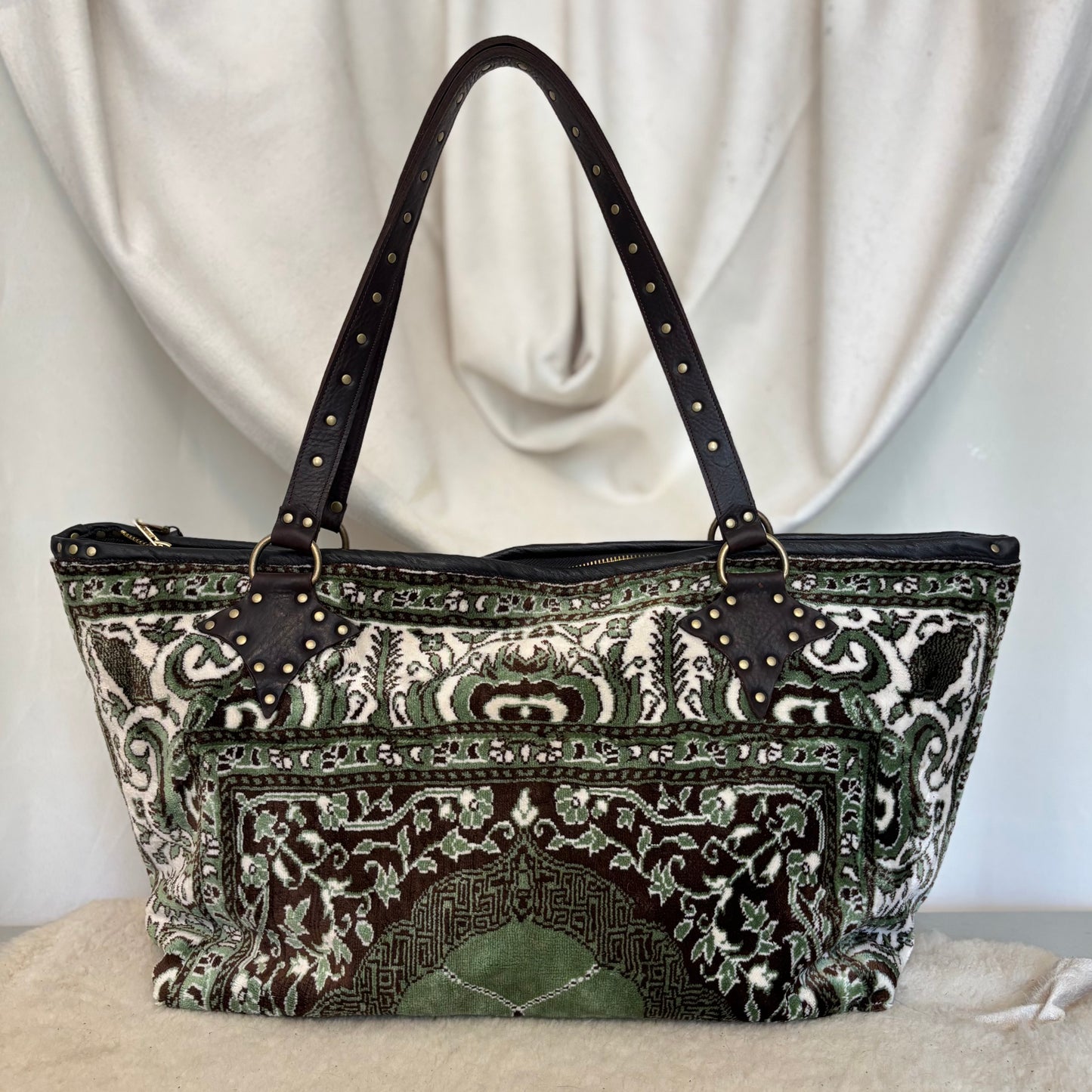 Velvet Prayer Mat Zip Top Tote