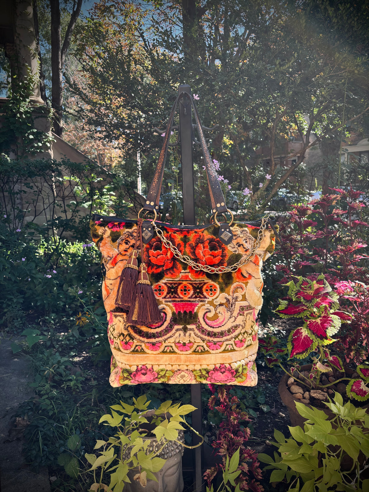 Italian Wedding Blanket Weekender Tote