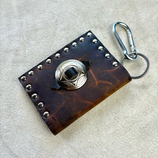 Rustic Brown Concho Wallet