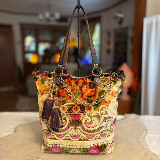 Italian Wedding Blanket Weekender Tote