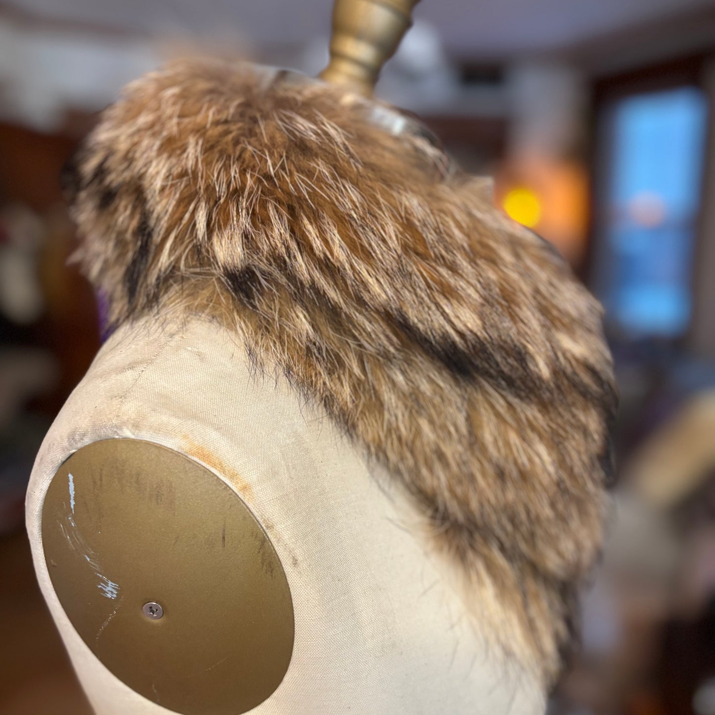 Reclaimed Fox Fur Buckle Collar