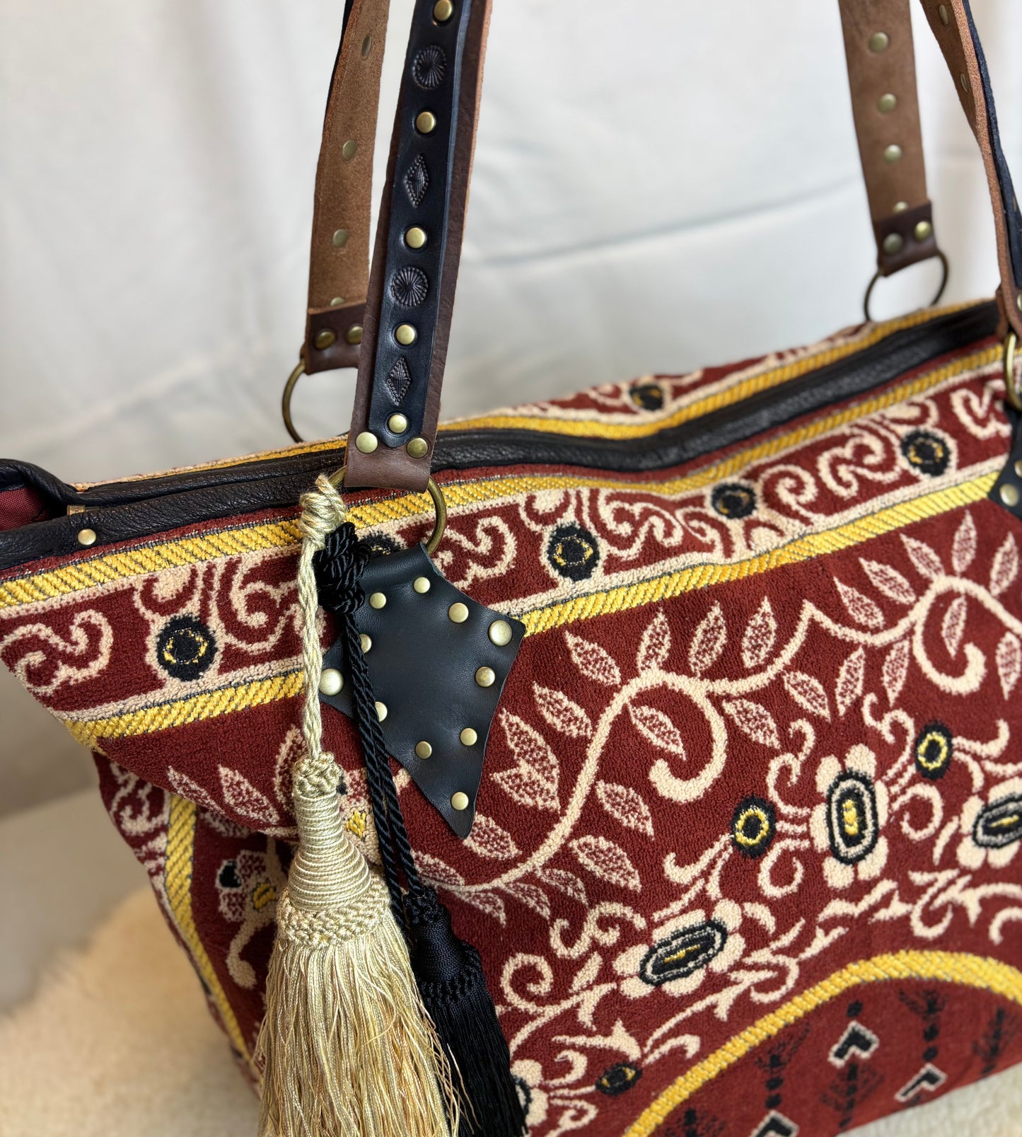 Oxblood Prayer Mat Ziptop Bag