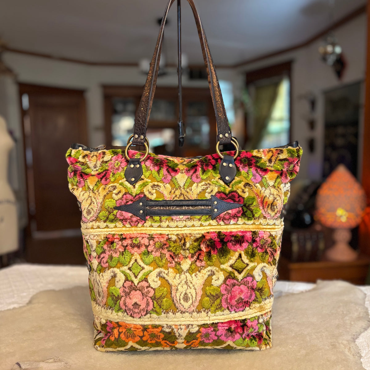 Italian Wedding Blanket Weekender Tote