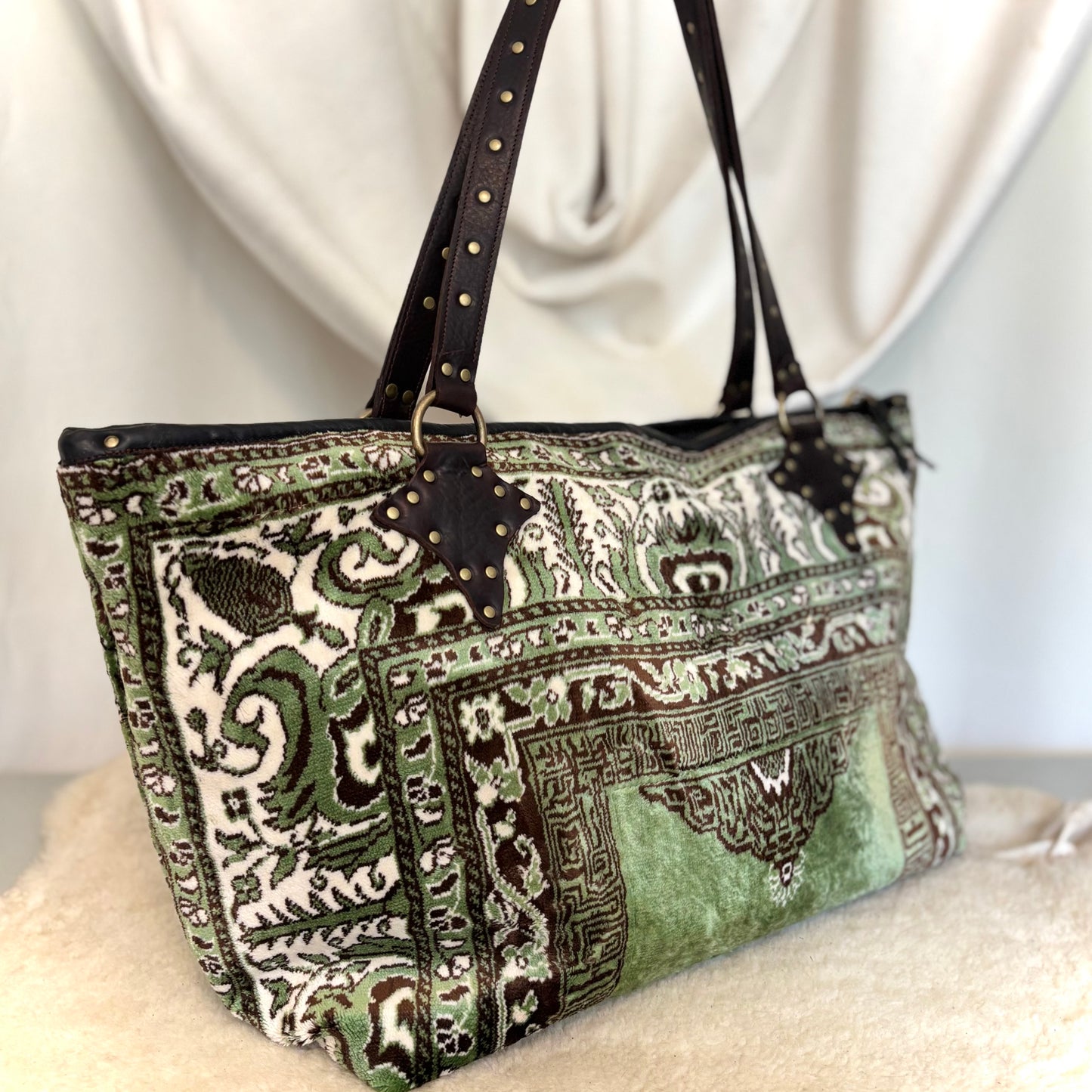 Velvet Prayer Mat Zip Top Tote