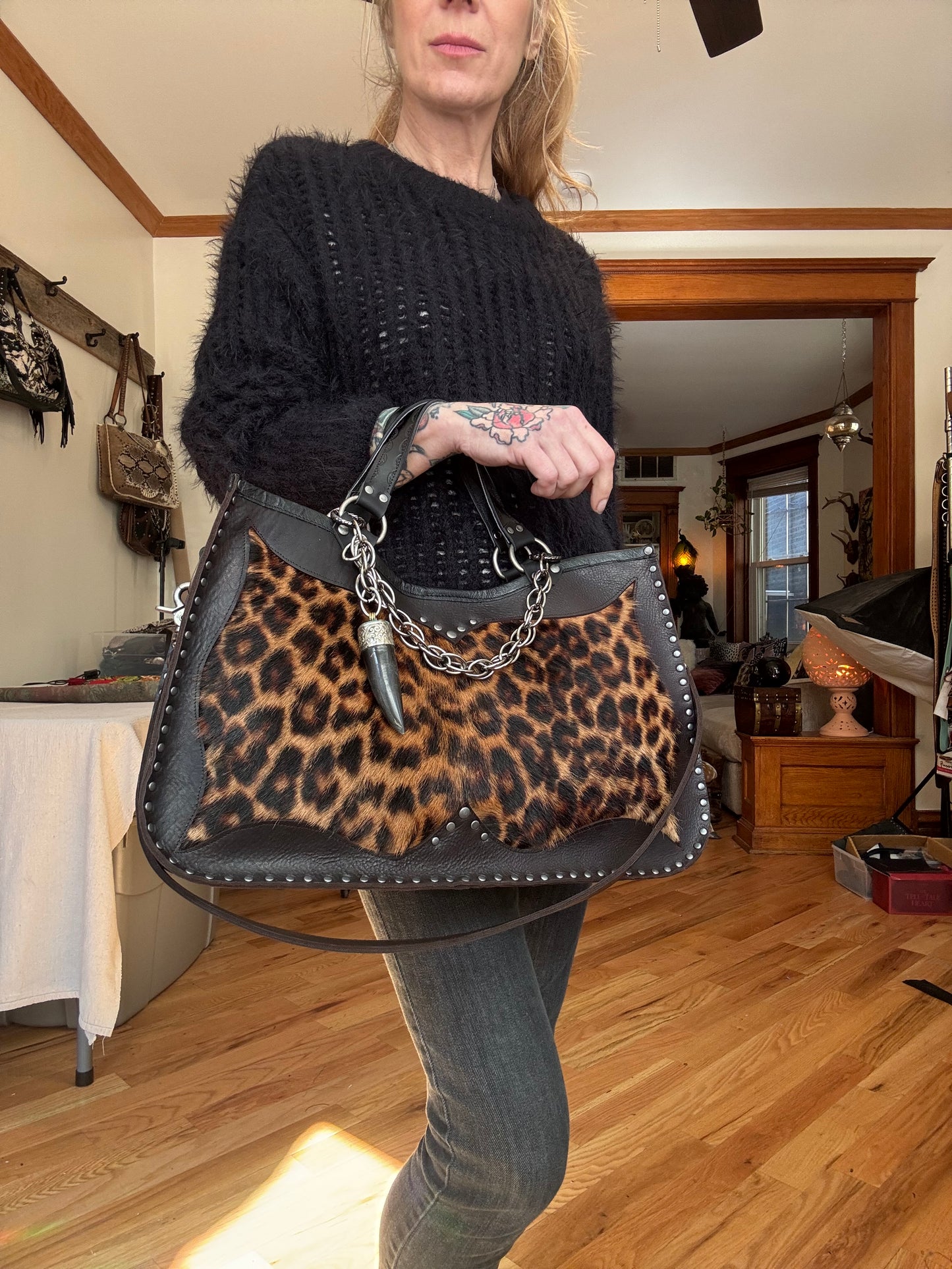 Leopard Box Bag