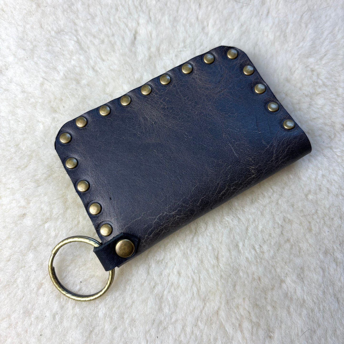 Bark Leather Rose Wallet