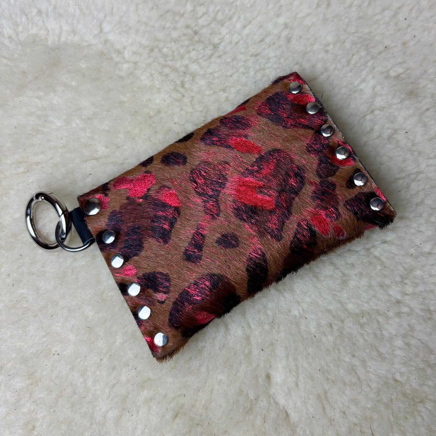 Mini Red Leopard Wallet