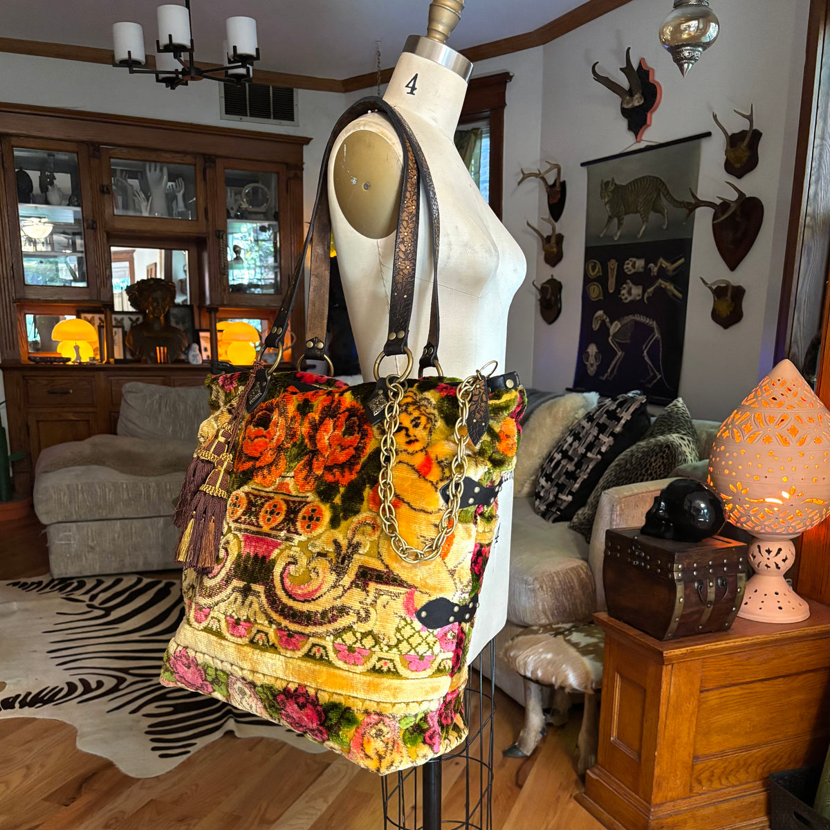 Italian Wedding Blanket Weekender Tote