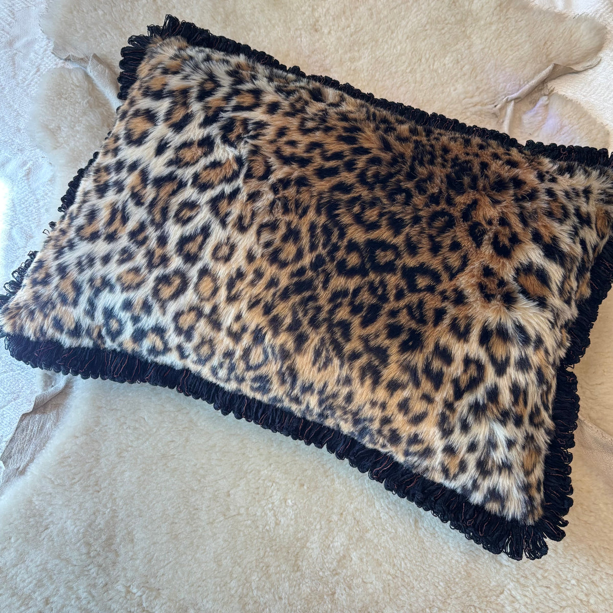 Leopard Faux Fur Pillow