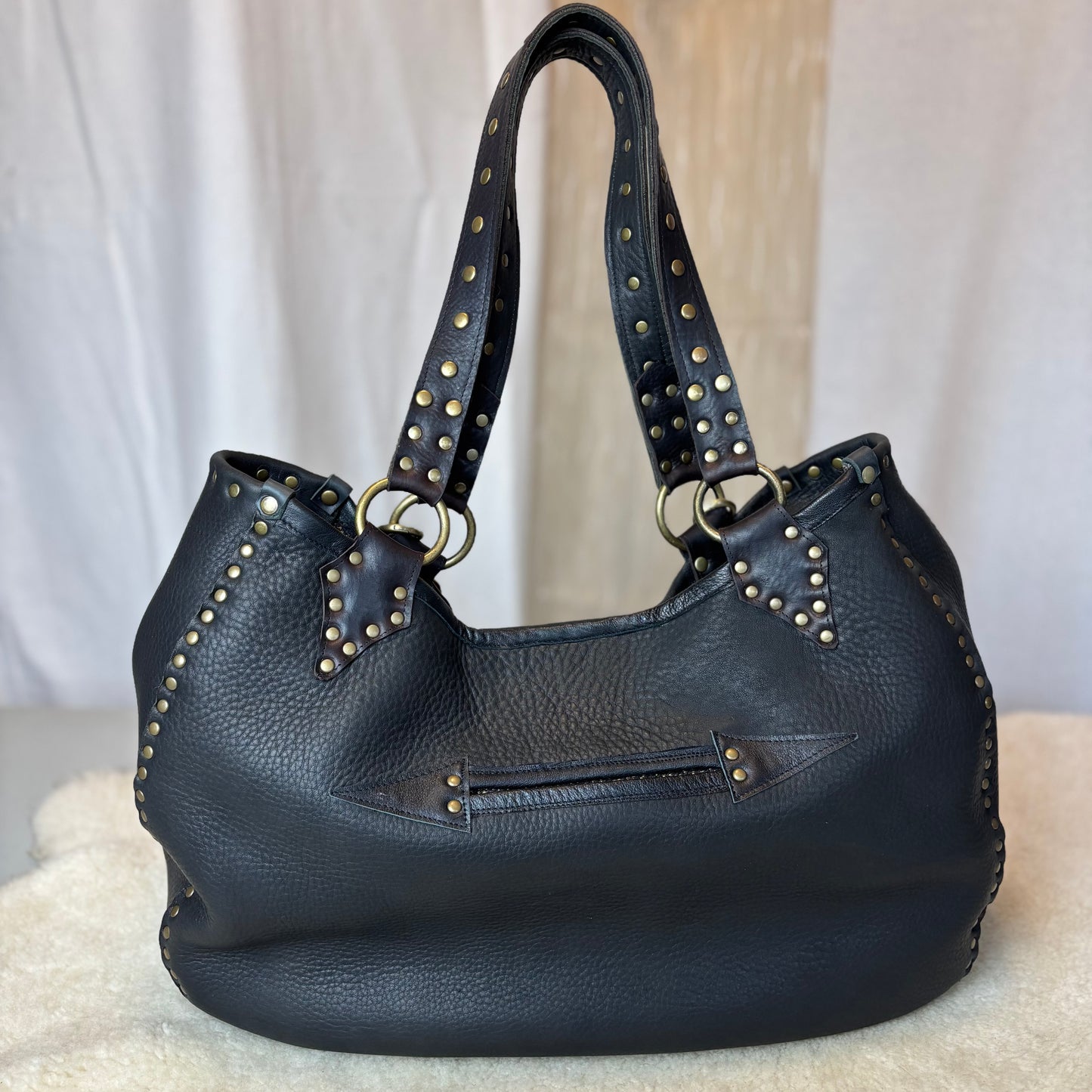 Leopard Fur Oversized Tote