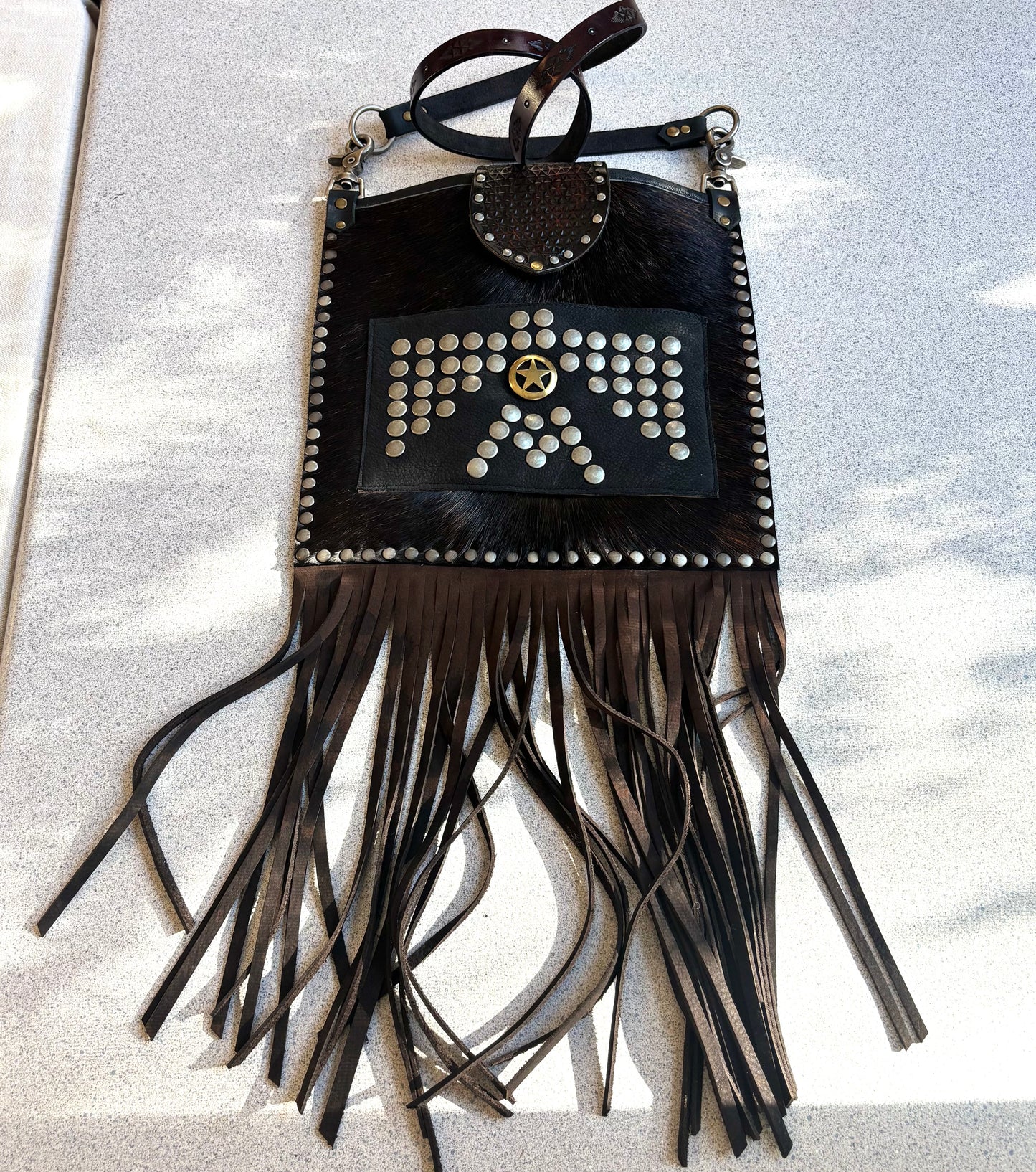 Hair On Hide Thunderbird Bag