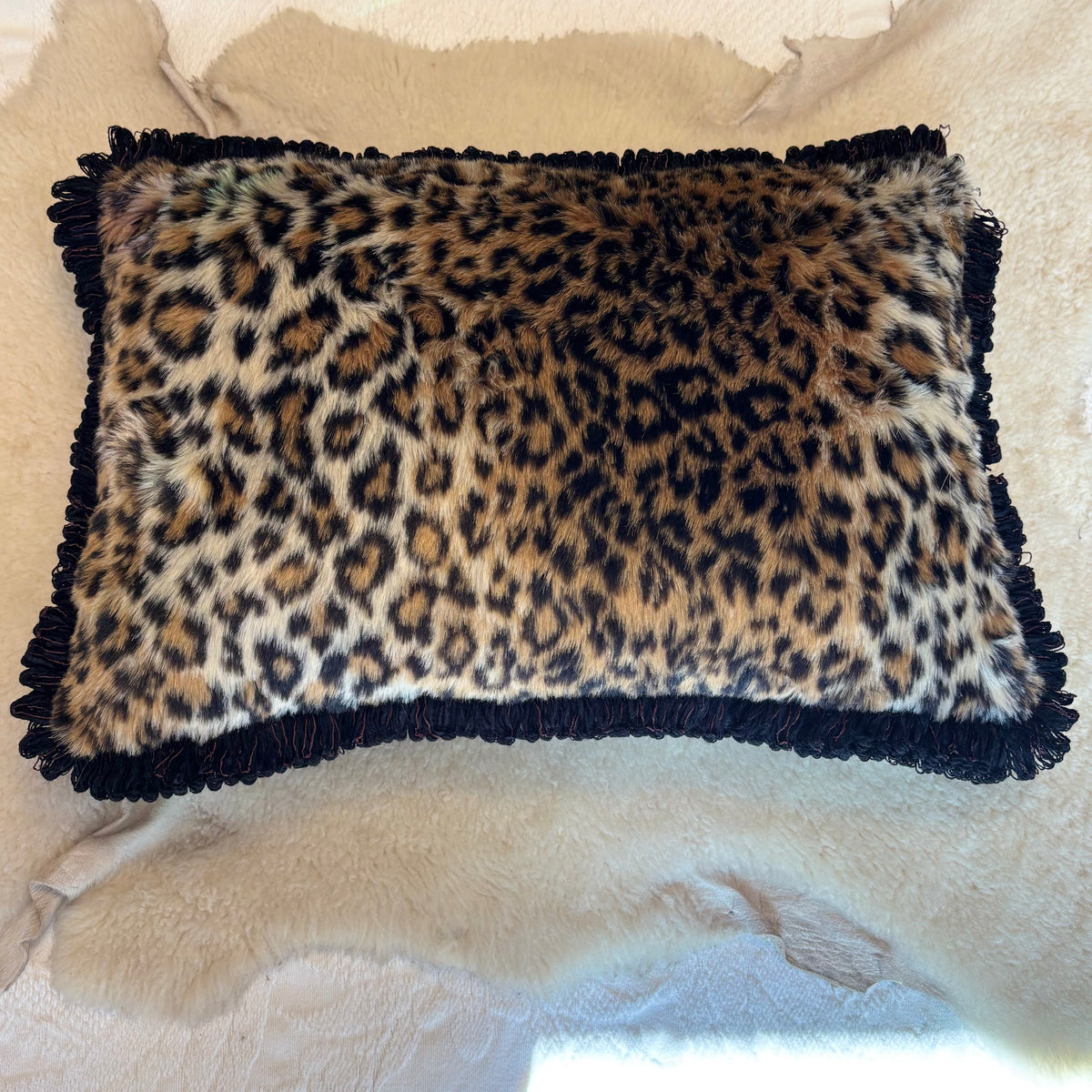 Leopard Faux Fur Pillow