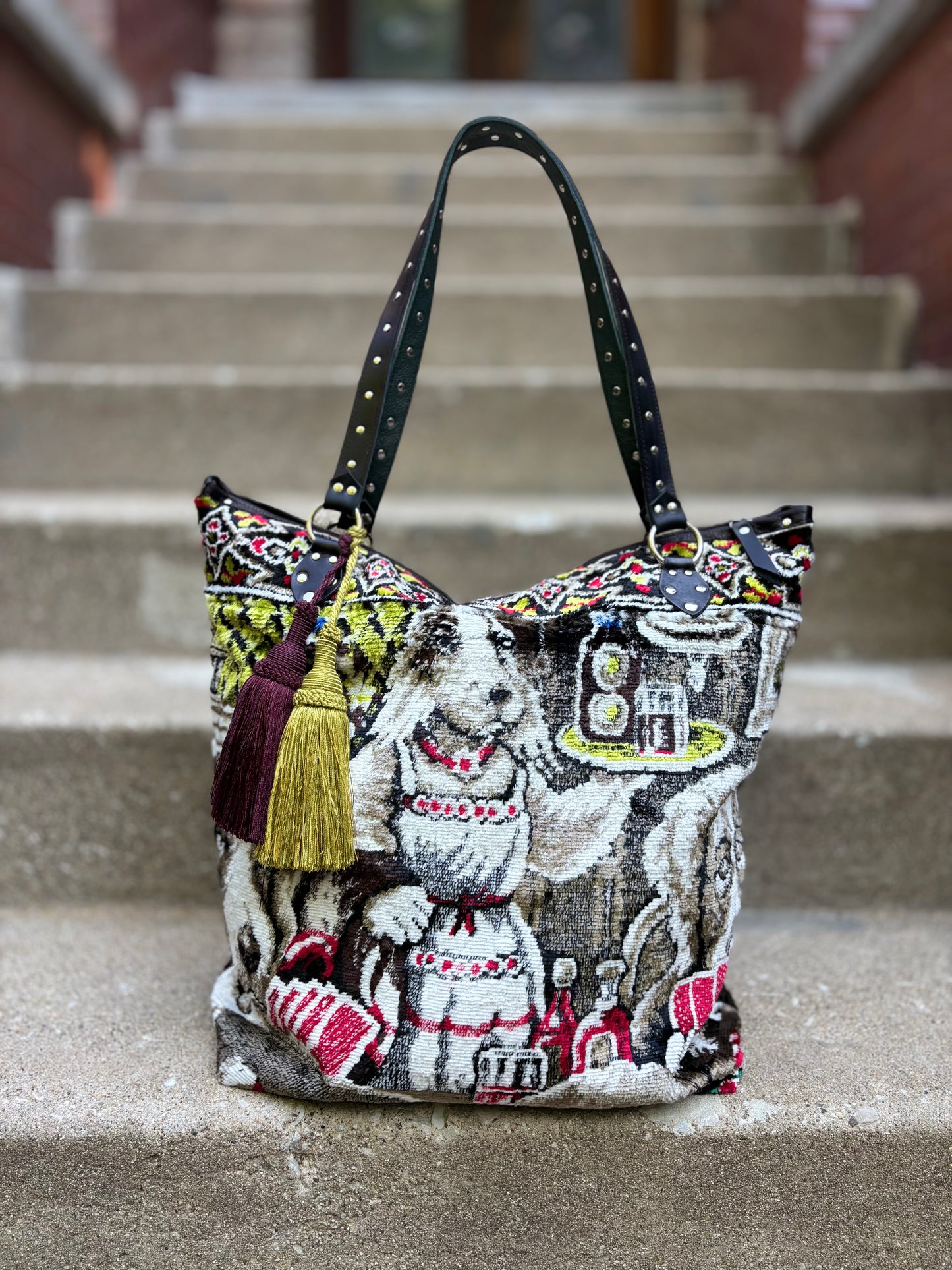 Canine Sinners Velvet Ziptop Bag