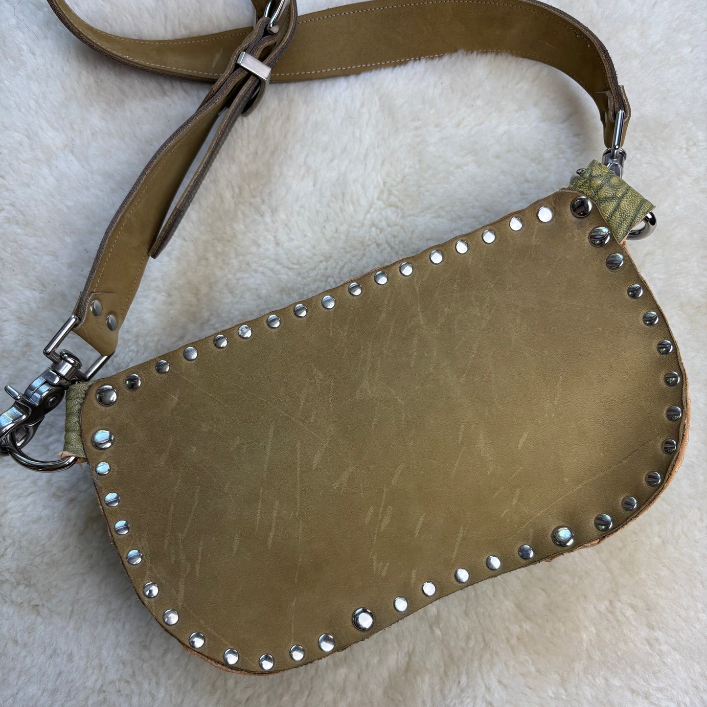 Green Bubbly Lamb Fanny Pack