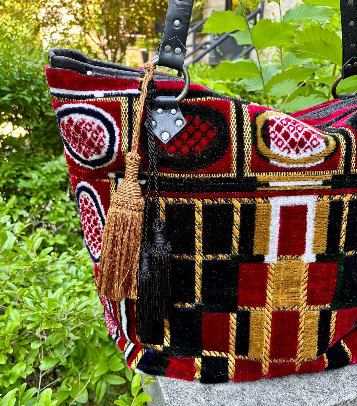 Plush Red Prayer Mat Ziptop Bag