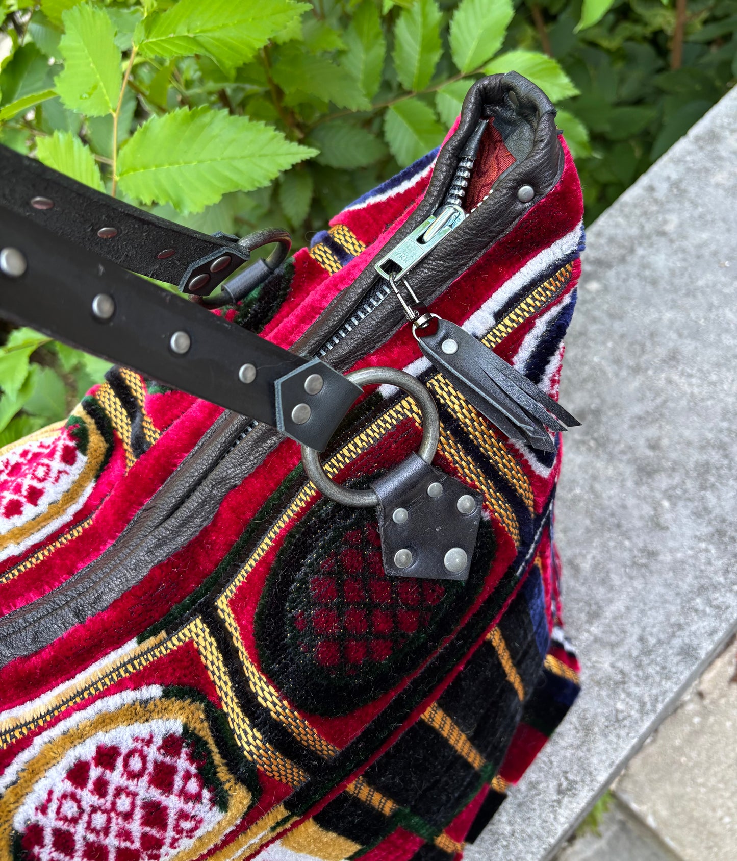Plush Red Prayer Mat Ziptop Bag