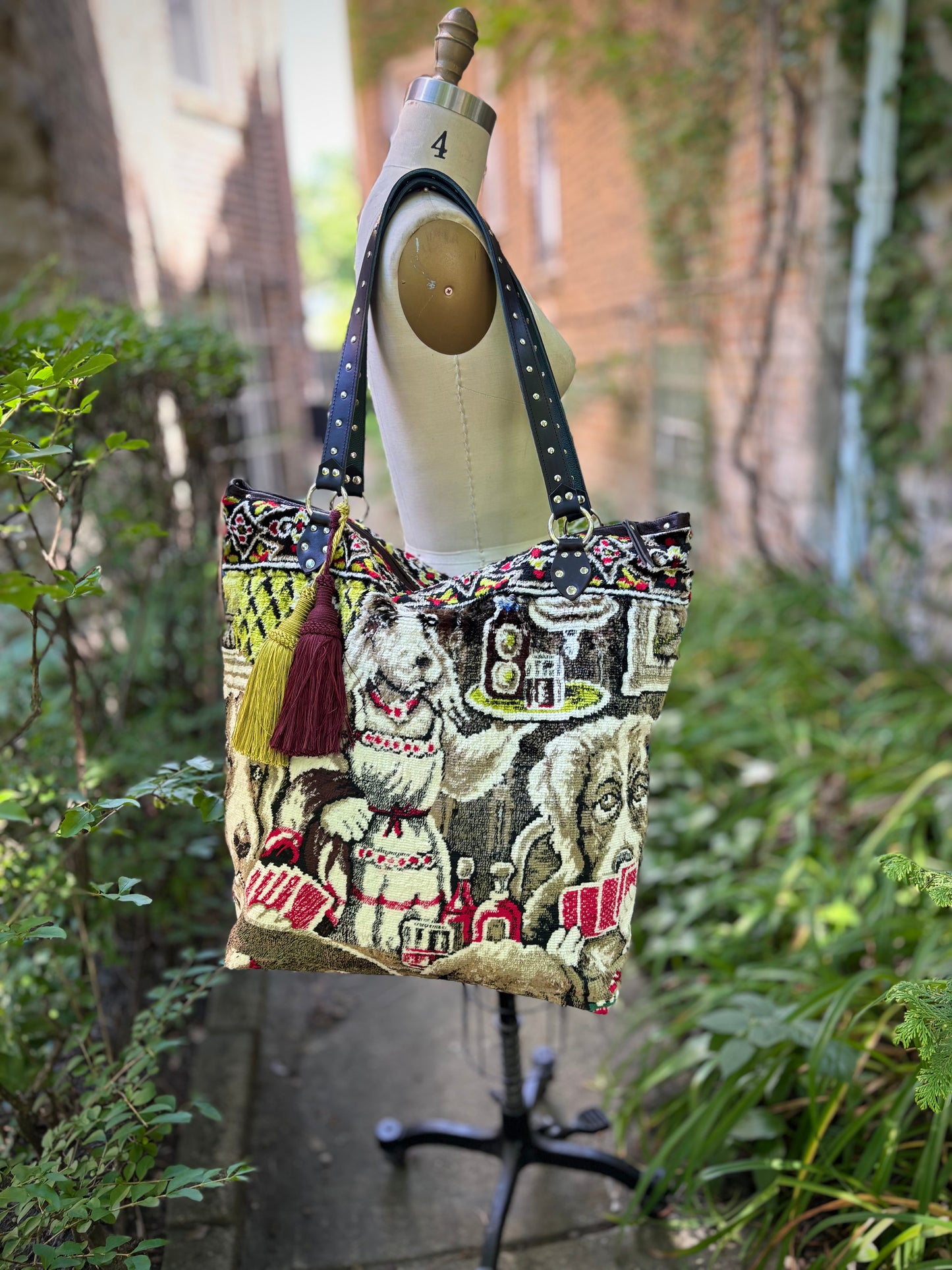 Canine Sinners Velvet Ziptop Bag