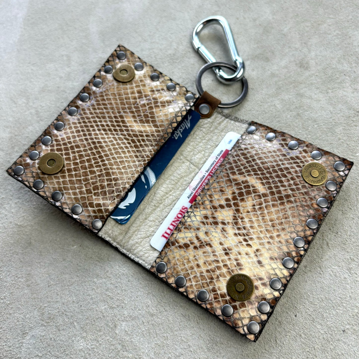 Distressed Lightning Bolt Wallet