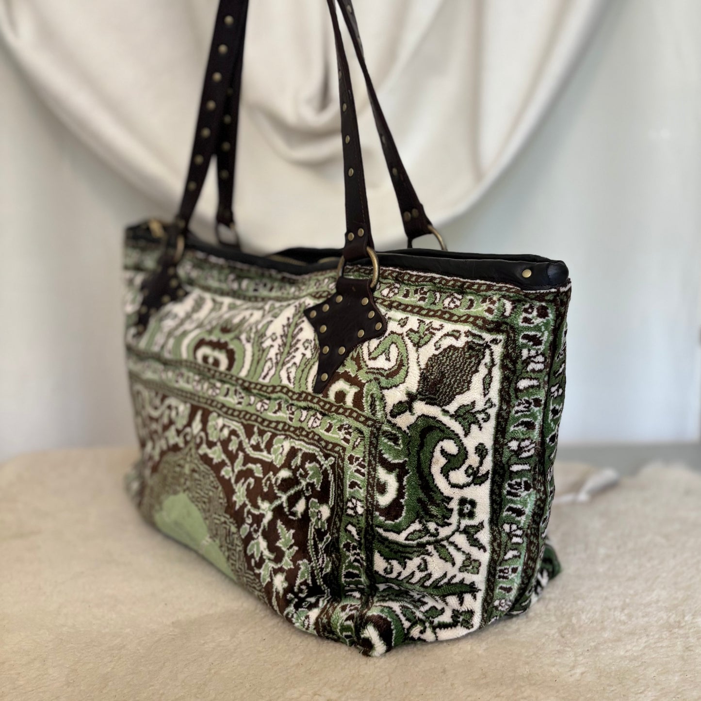 Velvet Prayer Mat Zip Top Tote