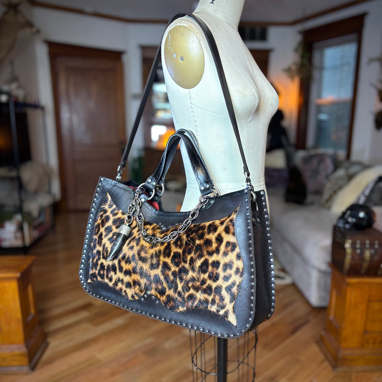 Leopard Box Bag