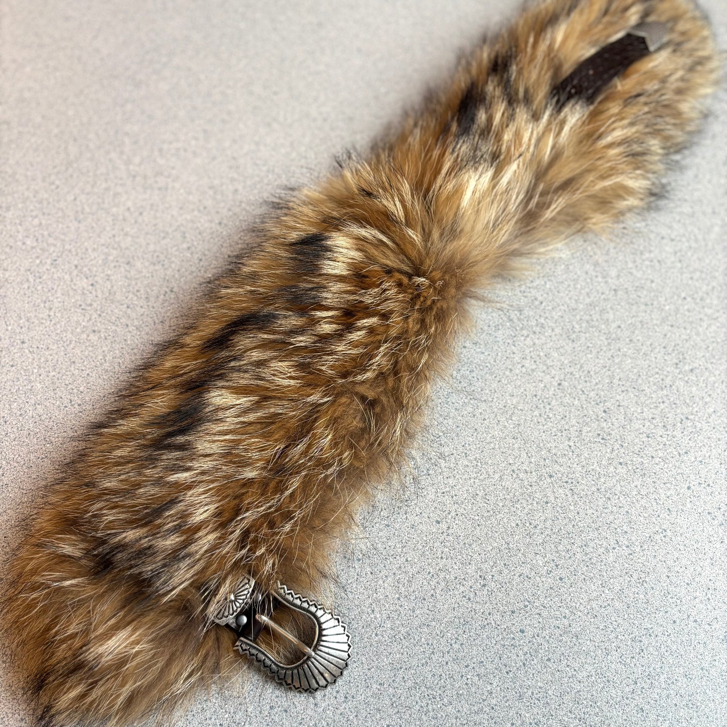 Reclaimed Fox Fur Buckle Collar