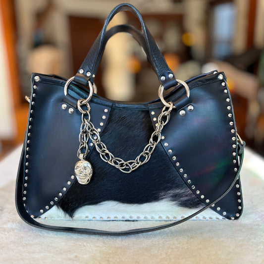 Tuxedo Square Bag with Skull