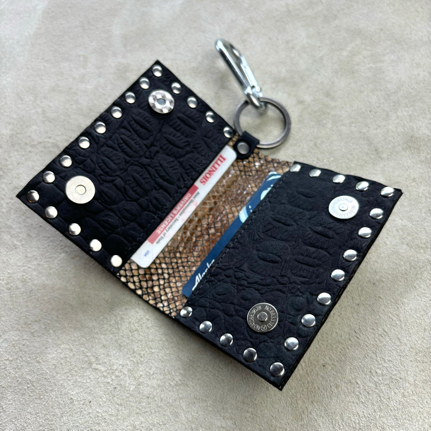 Rustic Leather Wallet with Star Concho