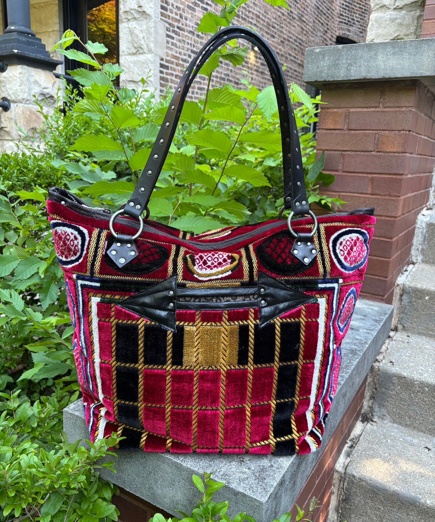 Plush Red Prayer Mat Ziptop Bag