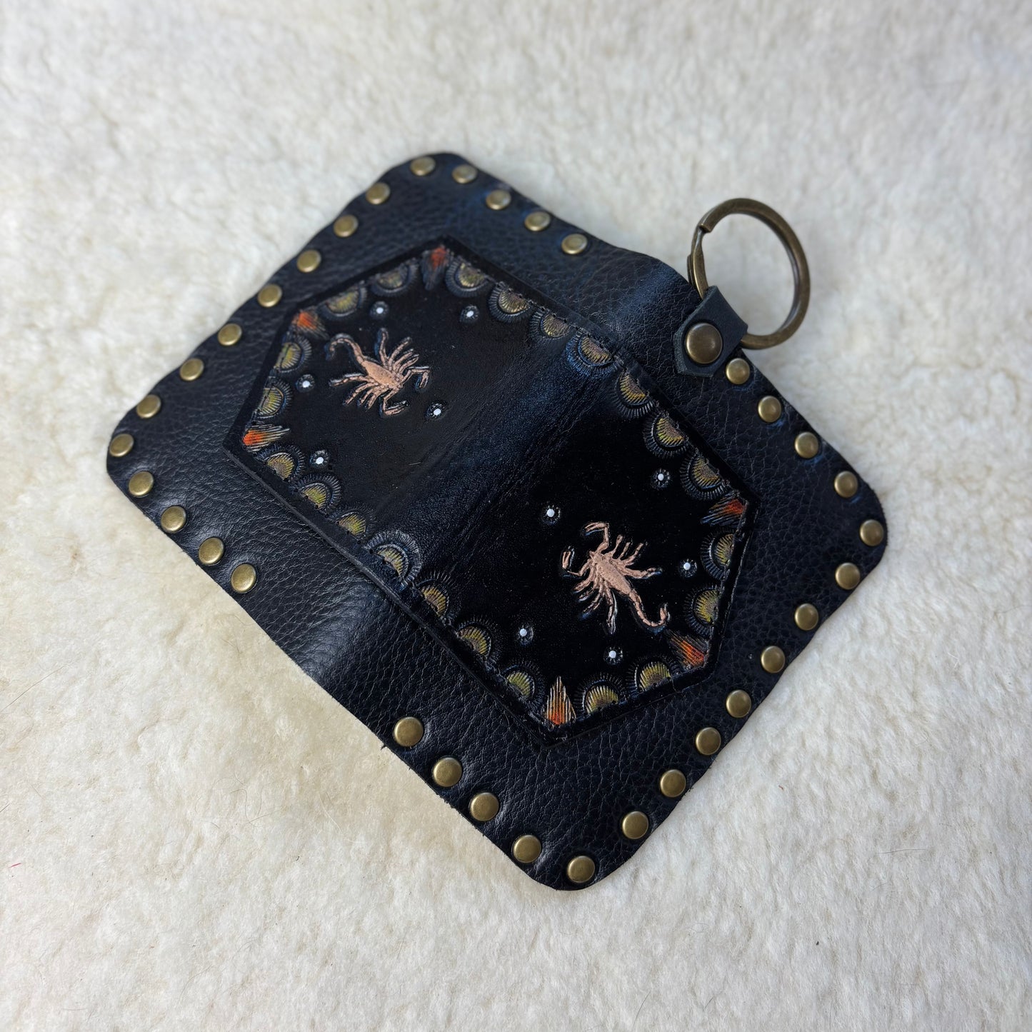 Double Scorpion Black Wallet