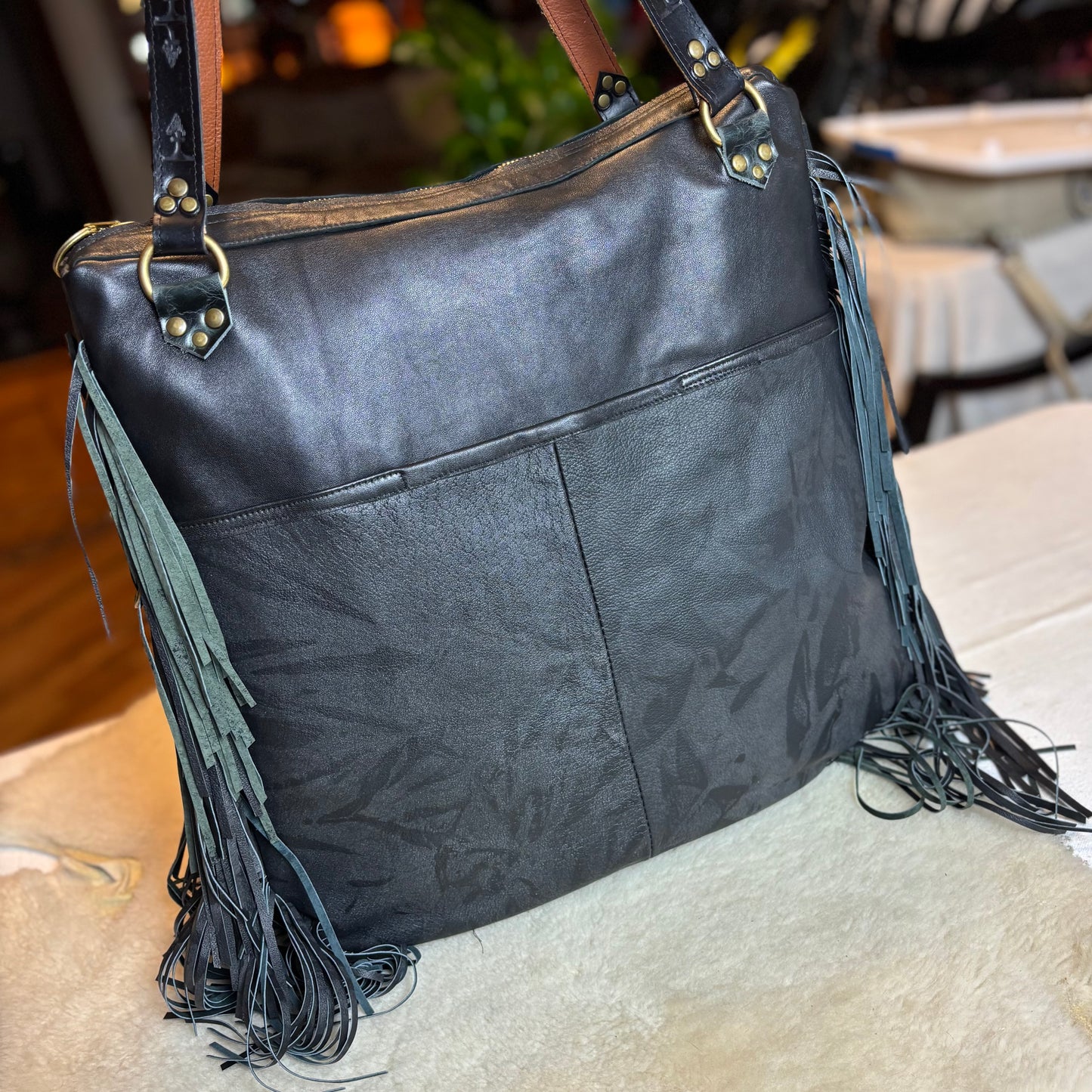 Double Cross Velvet Overnighter