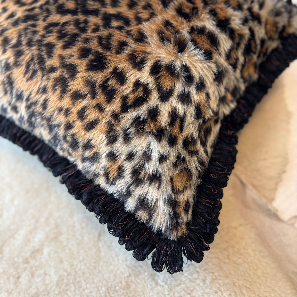 Leopard Faux Fur Pillow