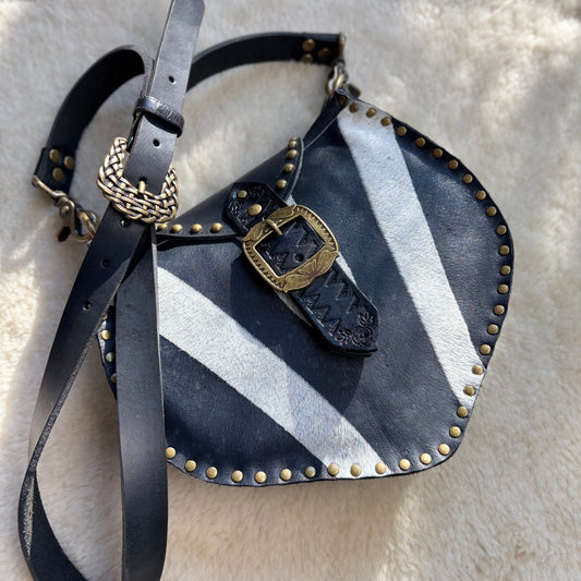 Zebra Print Crossbody Bag