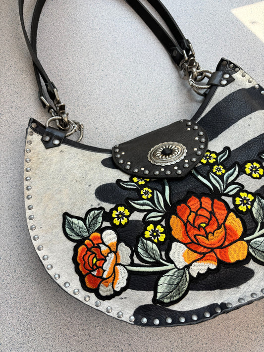 Zebra Poppy Bag