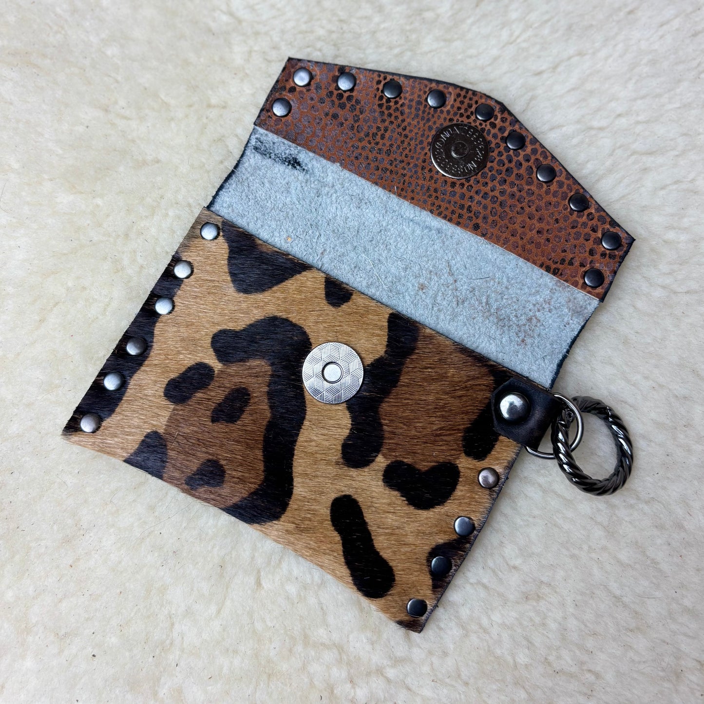 Leopard Mini Envelope Wallet