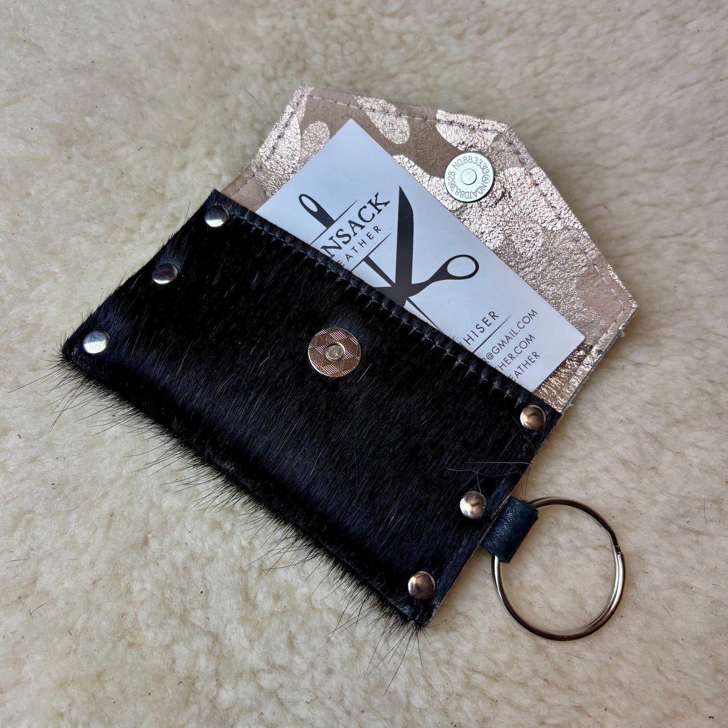 Black and White Mini Card Holder