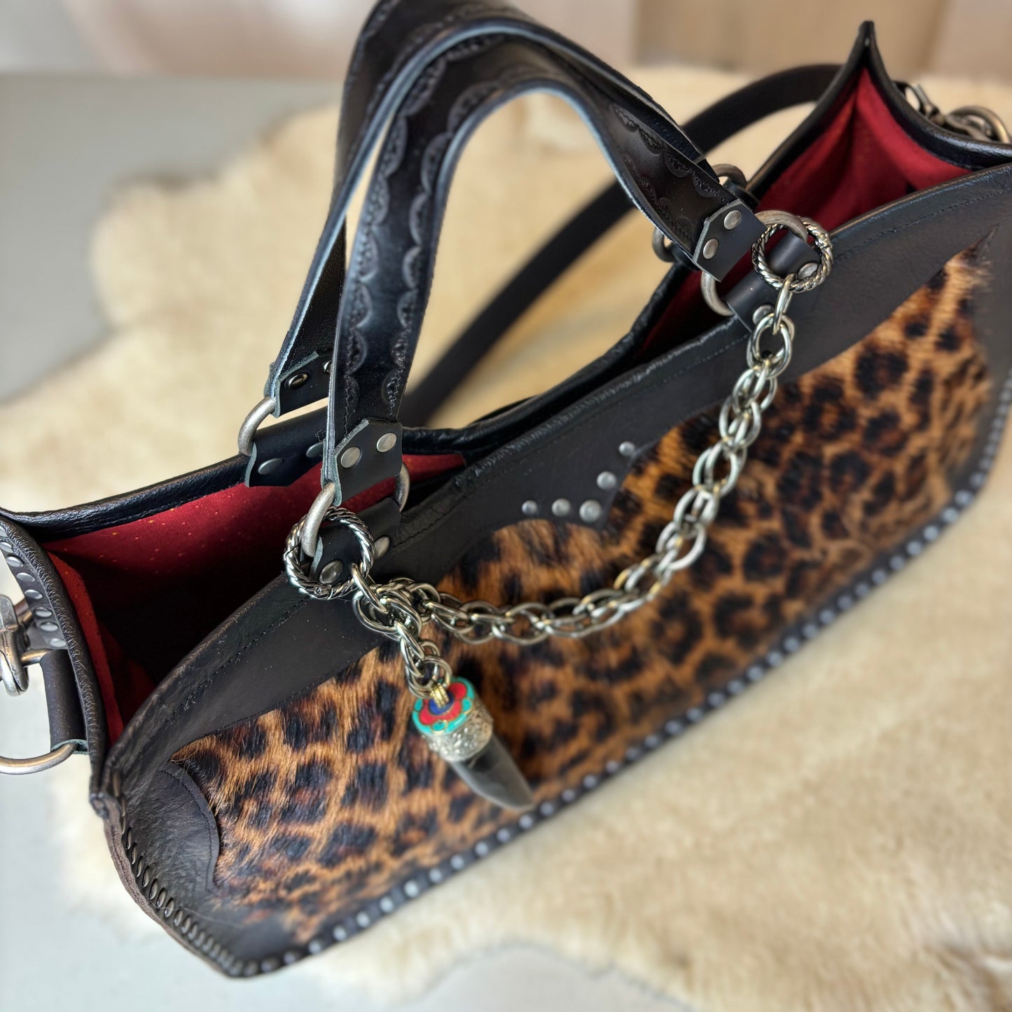 Leopard Box Bag