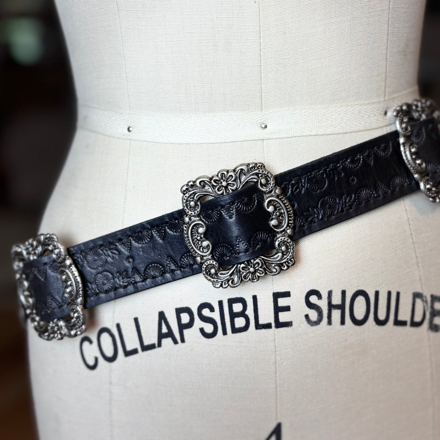 Victorian Vintage Double Buckle Belt