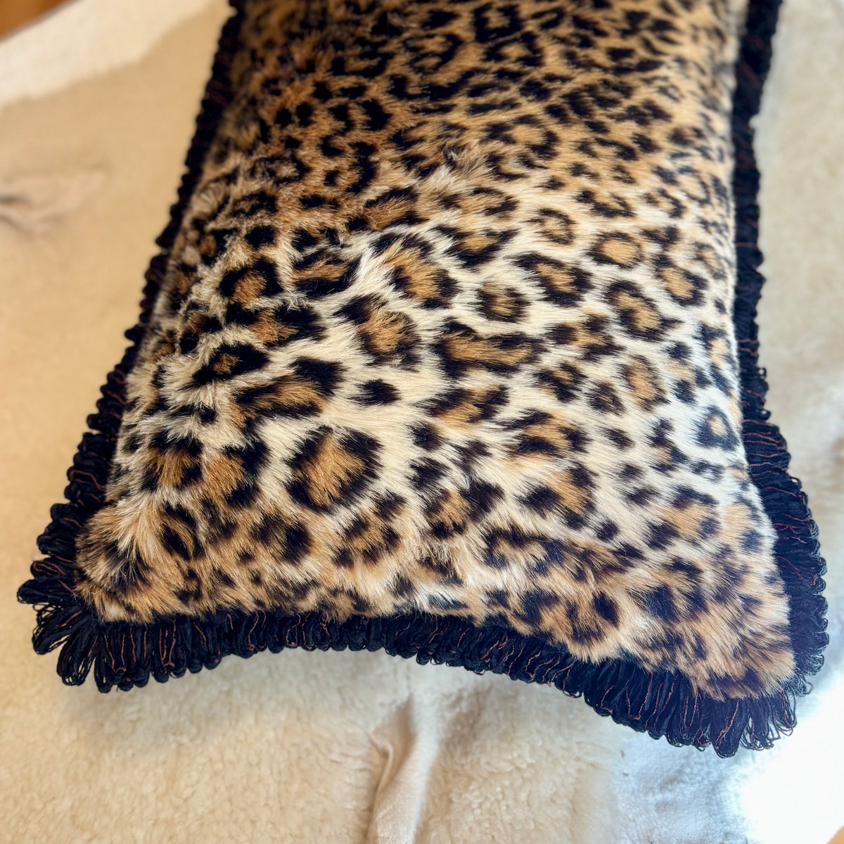 Leopard Faux Fur Pillow