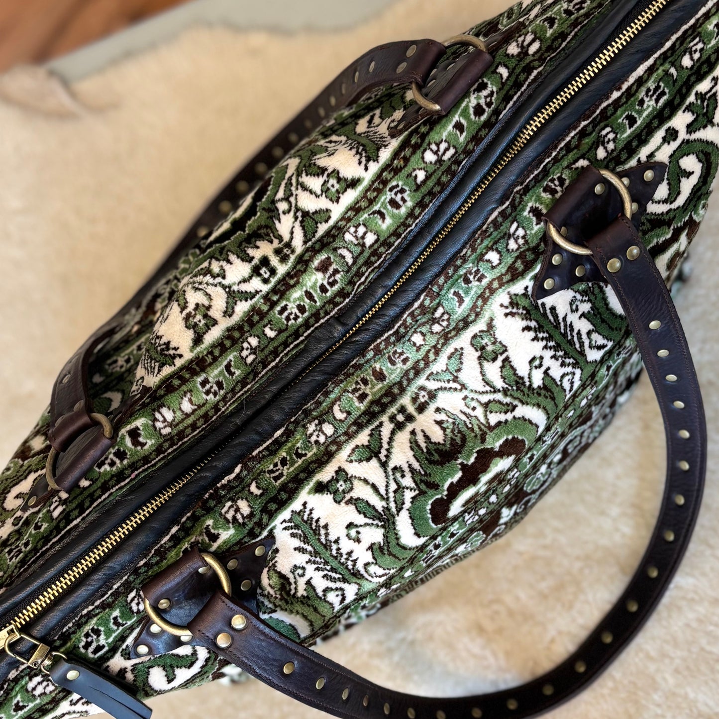 Velvet Prayer Mat Zip Top Tote