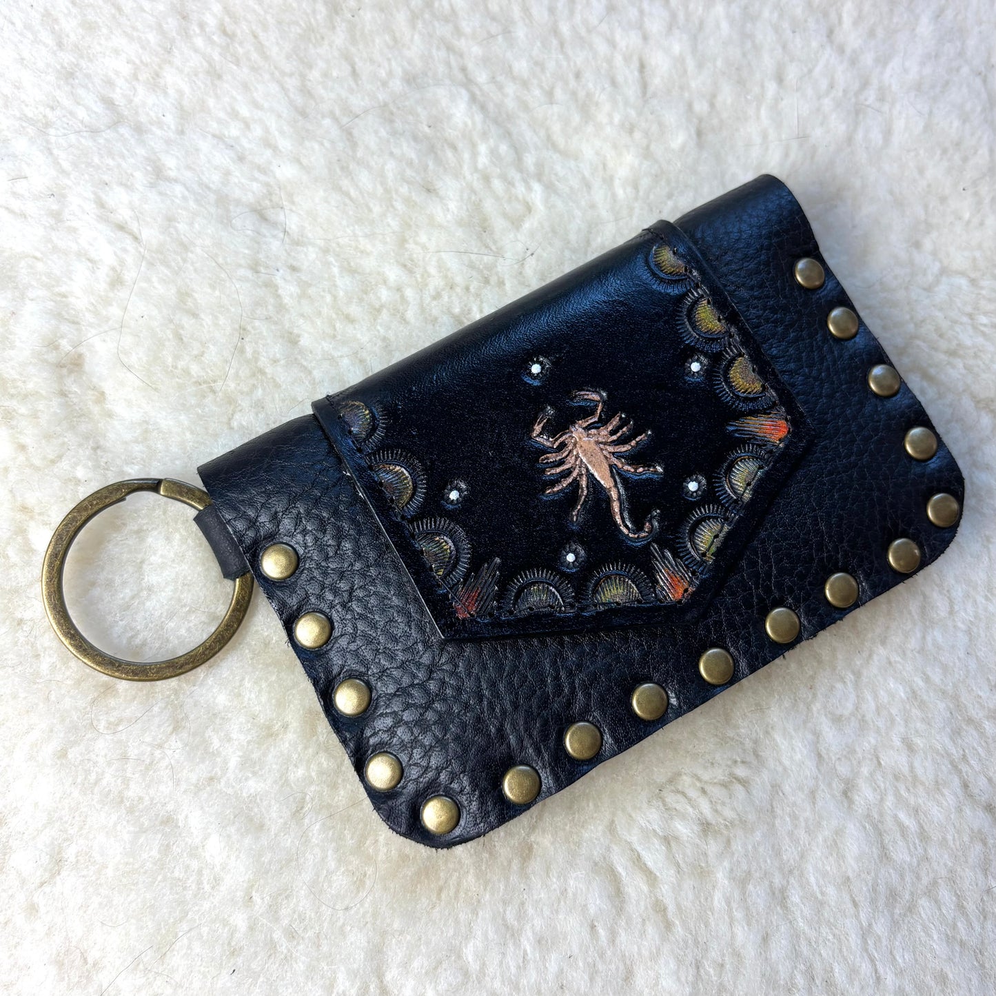 Double Scorpion Black Wallet