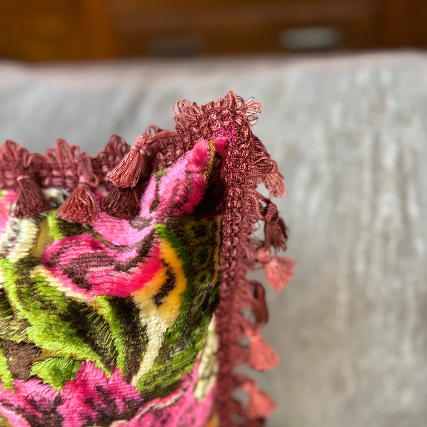 Vintage Italian Velvet Pillow