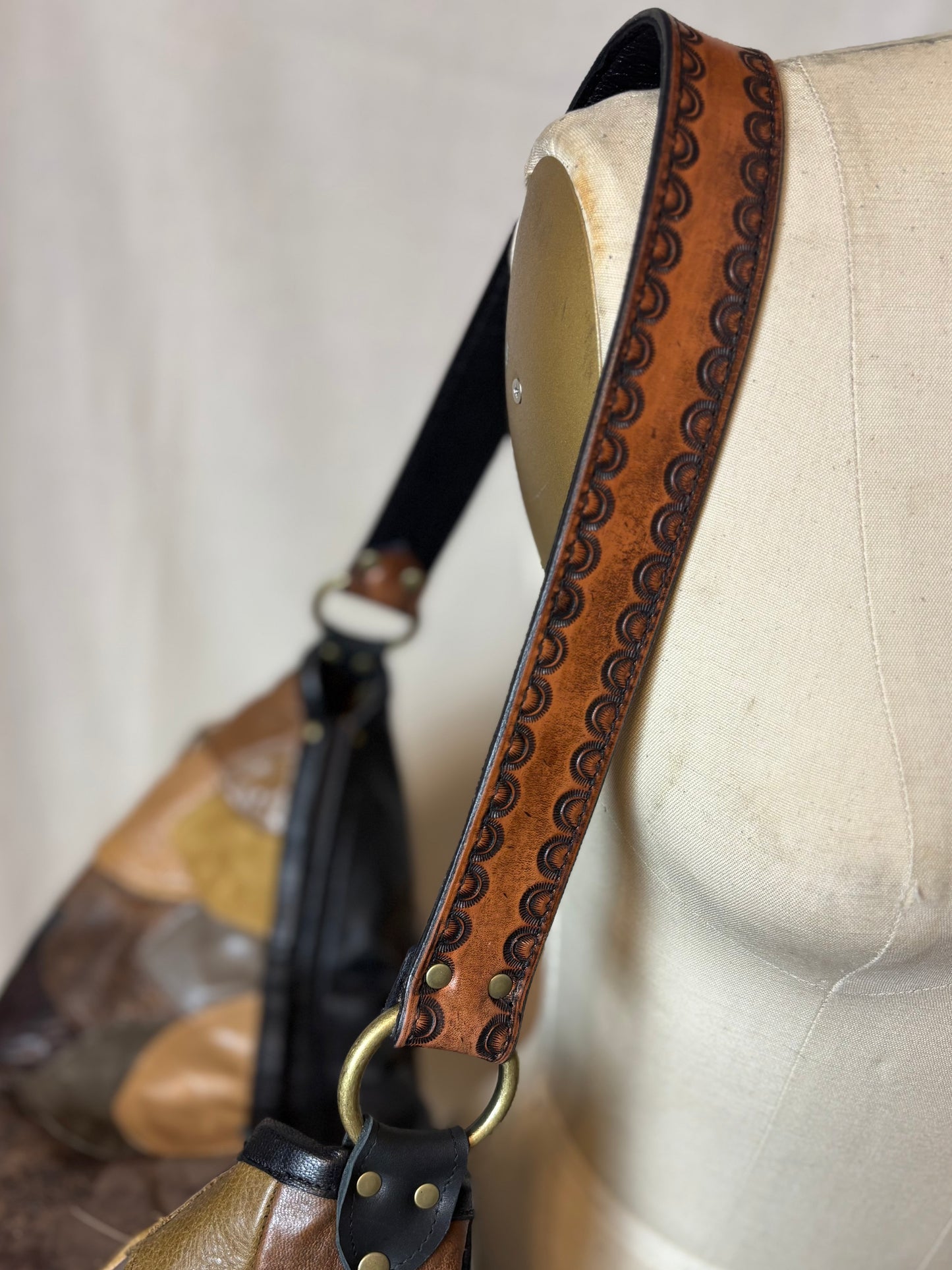 Reclaimed Leather Fish Scale Bag